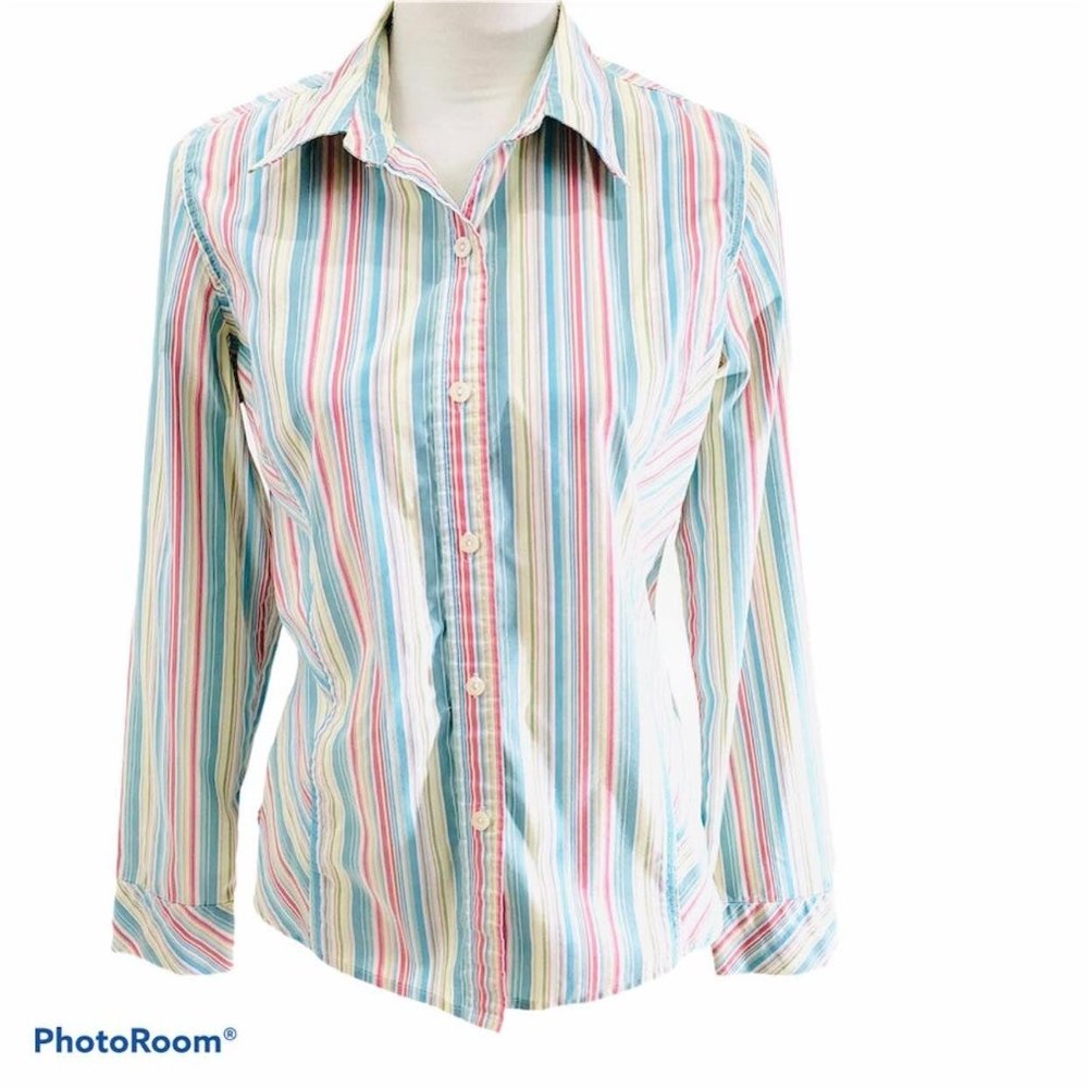 Liz Claiborne Villager Woman's Sz 12 Top button up